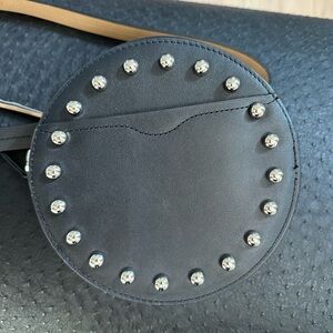 Rebecca Minkoff Black Studded Round belt Bag or Fanny pack.